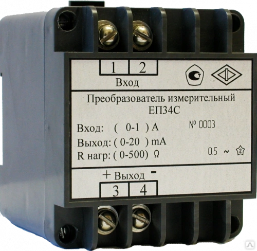 ЕП34С Iвх.0-5А, Iвых.0-5мА Преобразователь измерительный УТ000005644