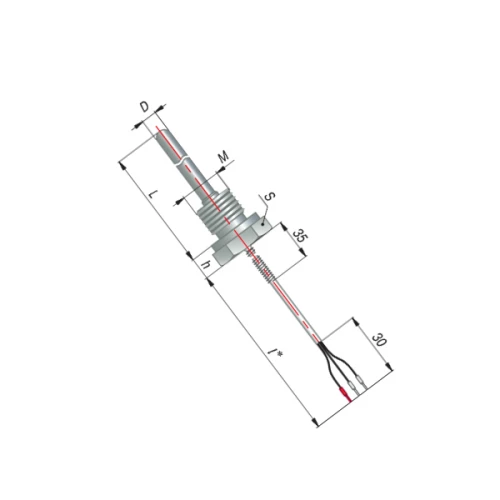 ДТС074-50М.В3.60/7м.Ех-Т1 L=60мм, М20х1,5мм, d=10мм lкаб=7м УТ000015663
